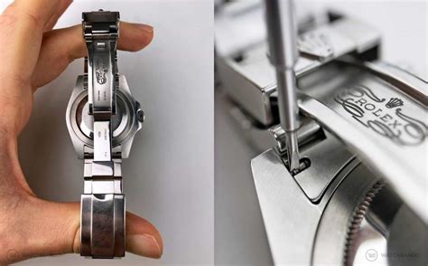 how to resize a rolex|Rolex rubber strap adjustment.